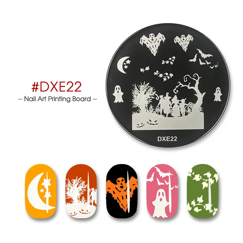 DXE22 Saviland дизайн ногтей штамп шаблон 16 видов стилей цветок розы листья изображение шаблон печатная пластина для DIY гель Vranish маникюр - Цвет: DXE22