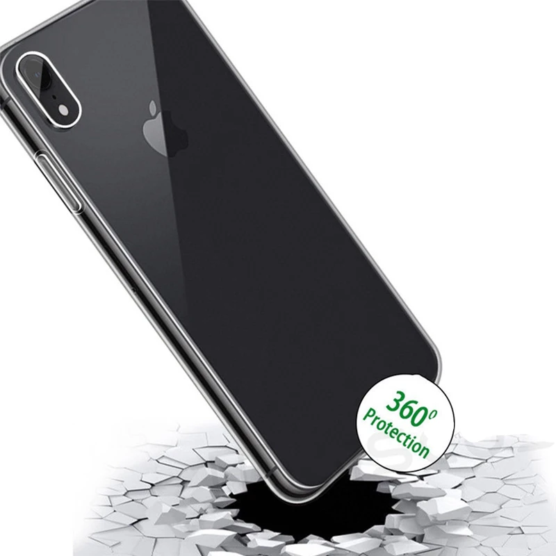 360 Полный мягкий чехол для iPhone 11 Pro XS Max XR X 6 6s 7 8 Plus, прозрачный чехол из ТПУ для телефона iPhone 4, 4S, 5, 5S, se Etui