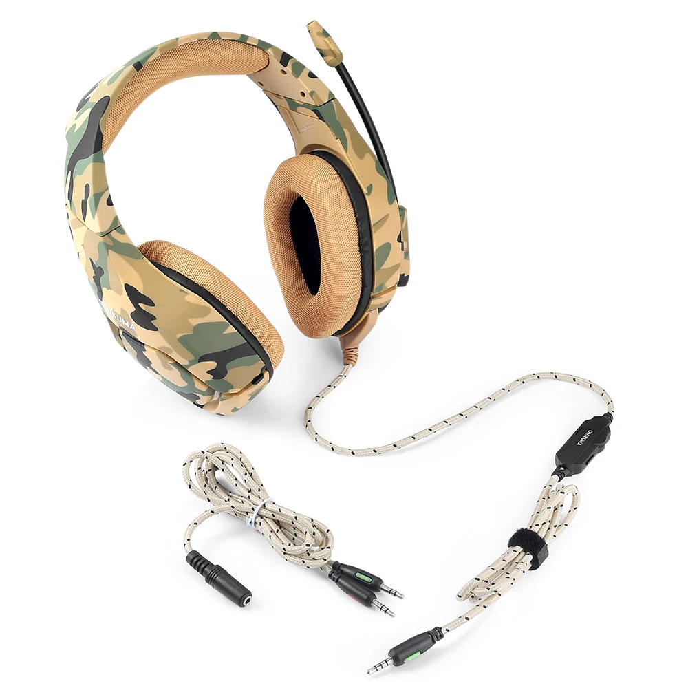 Камуфляжная гарнитура ONIKUMA K1 Casque PS4 с микрофоном игровые стереонаушники для новых
