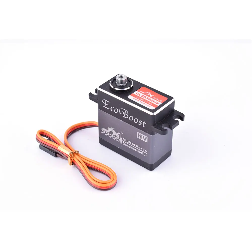 JX CLS6336HV 35 кг 7,4 V Высокая Напряжение высокий крутящий момент металлический Шестерни цифровой без сердечника Servo Для 1/8 RC машинок с дистанционным управлением 2000 мм самолета