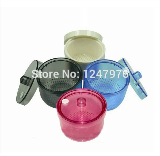 

Free shipping Dental Autoclavable Sterilize Box Soak Disinfection Cup Net Basket Case Grey/Bule/red