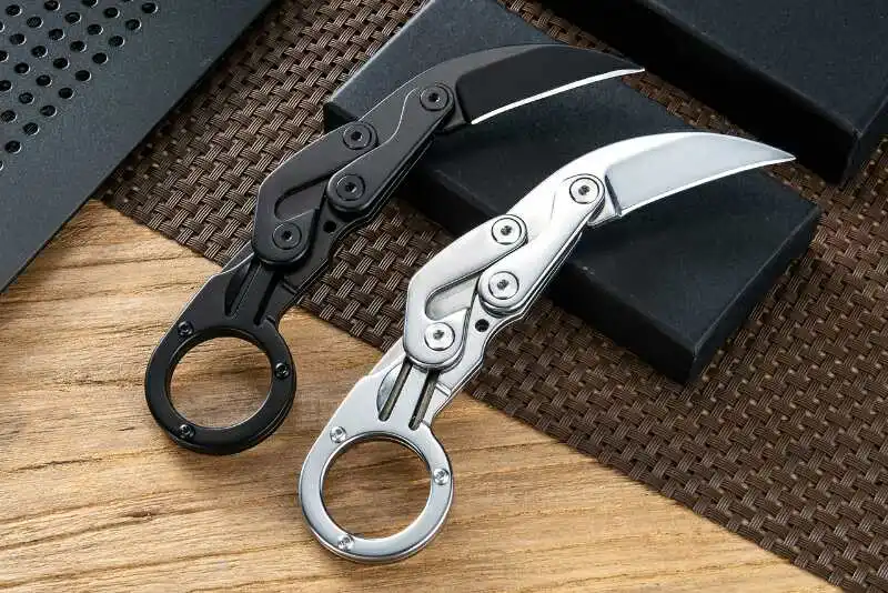 Высокое качество тактические ножи 9Cr18 стальное лезвие Karambit коготь нож стальная ручка EDC карманные ножи Рождественский подарок ножи