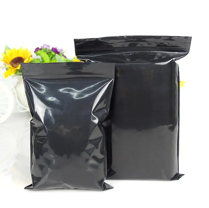 5 шт. 14*20 см черные сумки с замком-молнией Ziplock Пищевая посылка сумка для хранения