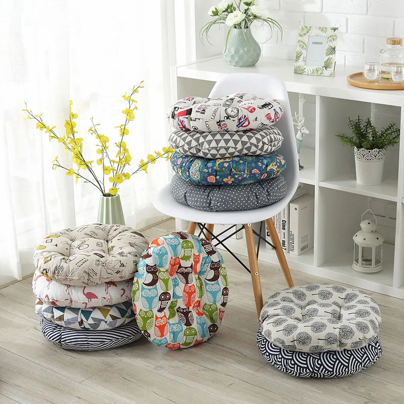Cotton Cushion Increase Thickening Tatami Round Chair Student Pad Sofa Office Bedroom Home Decoration Futon | Мать и ребенок