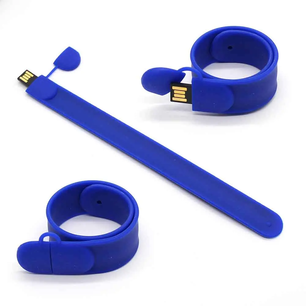 Navy Blue Забавный браслет, мультиинструменты, USB флеш-накопитель, 32 ГБ, цветной флеш-накопитель, 16 ГБ, реальная емкость, 128 м, 4 ГБ, 8 ГБ, карта памяти, USB 2,0, флеш-накопитель - Цвет: Navy Blue