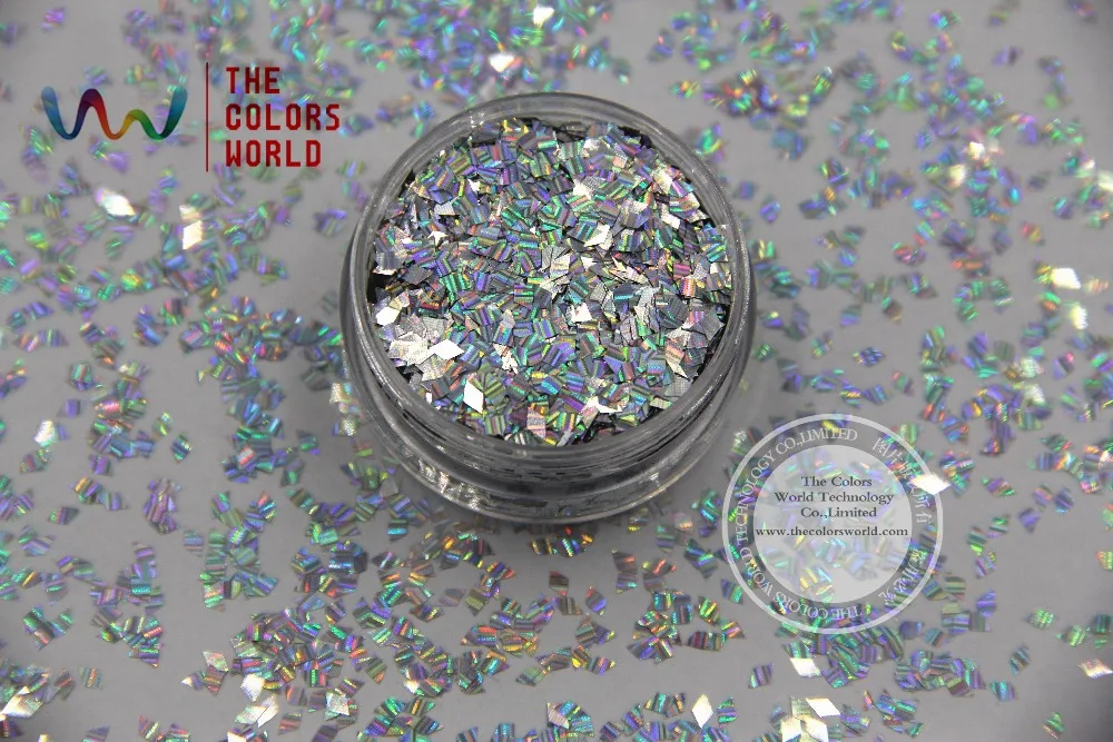 TCA100L в полоску лазерный Серебряный Цвет Алмазная форма 2 мм размер блестящий