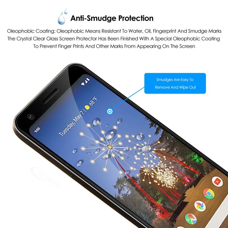 Qosea Защита экрана для Google Pixel 3a XL 9H полное покрытие пленка 3 4D изогнутая