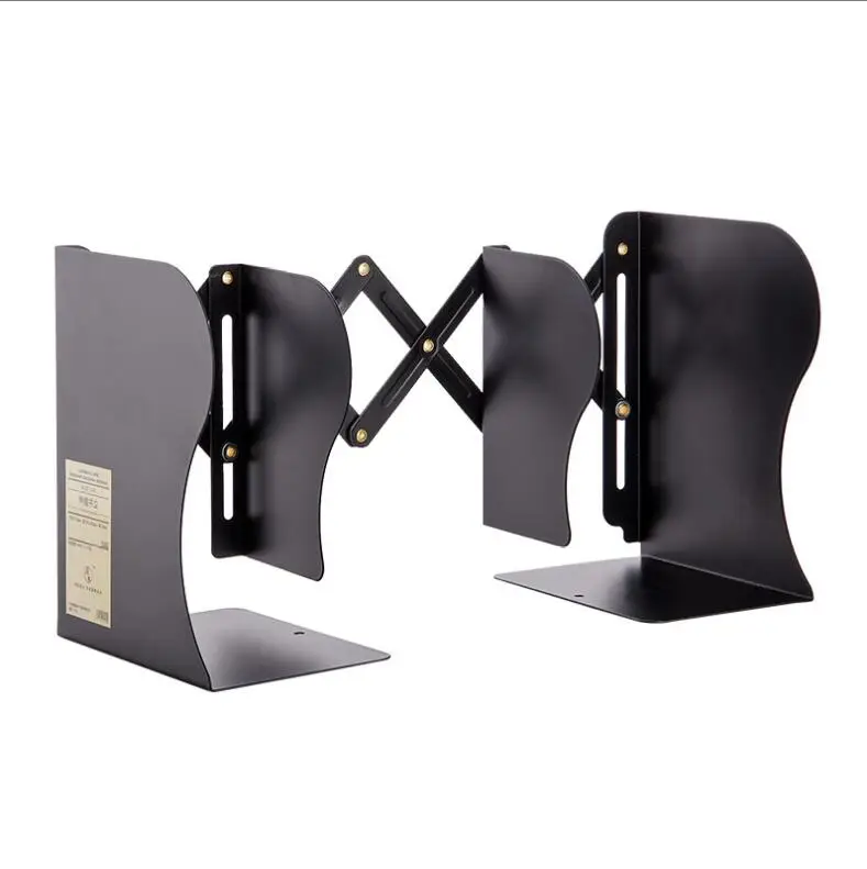 Простая железная книжная полка выдвижной книжный держатель Настольная