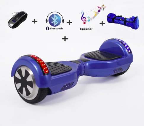 as picture Ховерборд 6,5 Дюймов Электрический скутер Bluetooth за бортом умный баланс два колеса самобалансирующийся скутер скейтборд светодиодный свет - Цвет: as picture