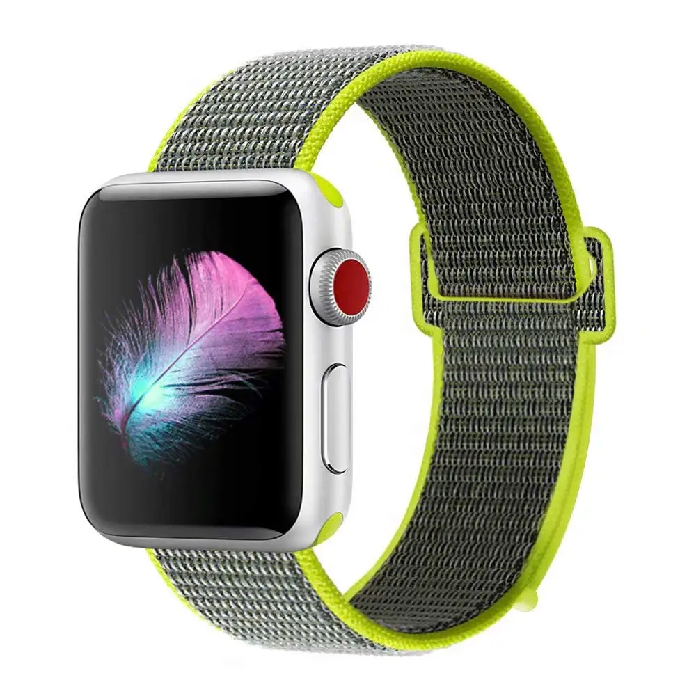 Спортивная петля для Apple Watch band 42 мм 38 iWatch 3/2/1 нейлоновый ремешок часов Ремешок