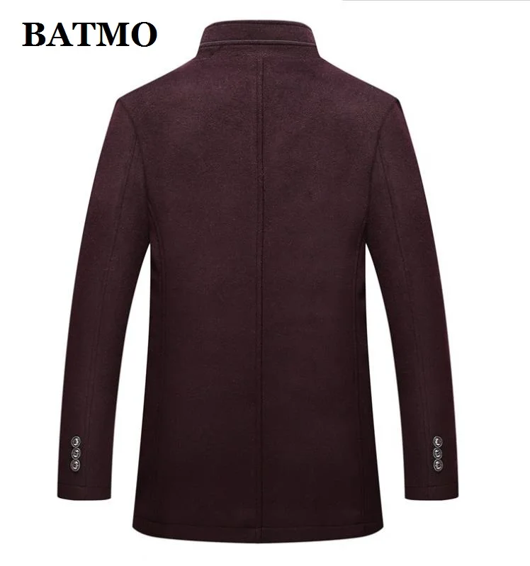 BATMO 2021 new arrival autumn&ampwinter high quality wool thicked trench coat men men's jackets plus-size M-XXXL AL 03 | Мужская