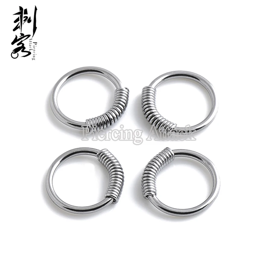 Стальная пружинная проволока невыпадающее кольцо BCR ювелирные изделия для