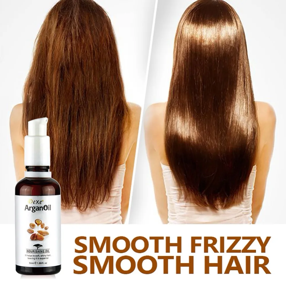 50ml Pure Argan Oil Morocco Hair Treatment Oil Make Straight Shiny Hair Care WD