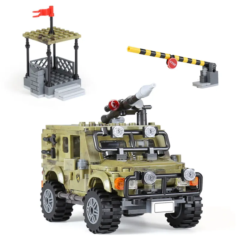 XB06012 Jeep Car Model Military Series Set Building Blocks Bricks Technic Toys Kids Christmas Gift | Игрушки и хобби