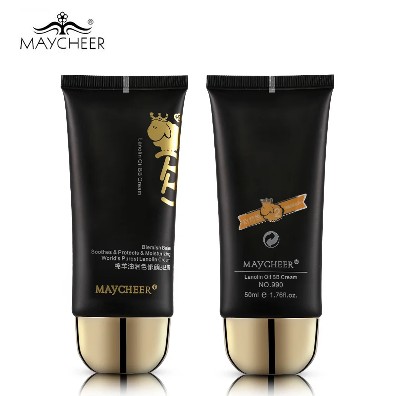 MAYCHEER, ланолиновое масло, BB крем, увлажняющий консилер, бальзам для лица, основа для макияжа, естественное идеальное покрытие