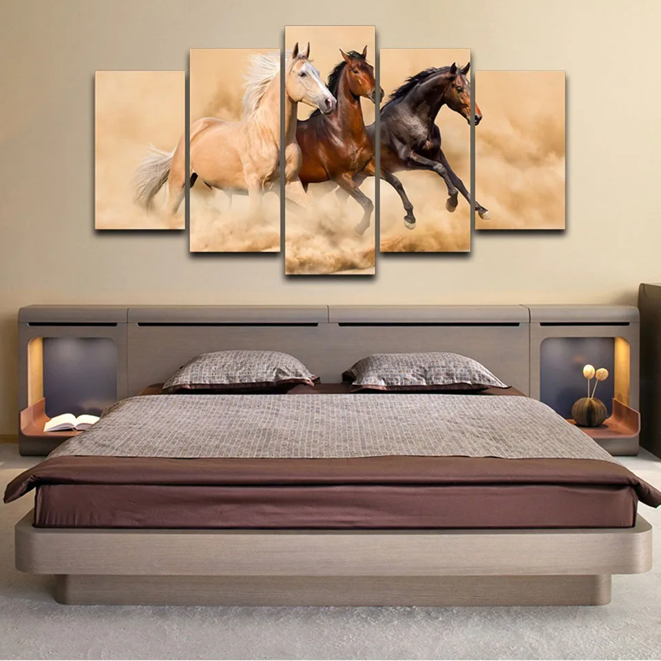 Современный настенный плакат в виде рамы для гостиной домашний декор 5 панелей