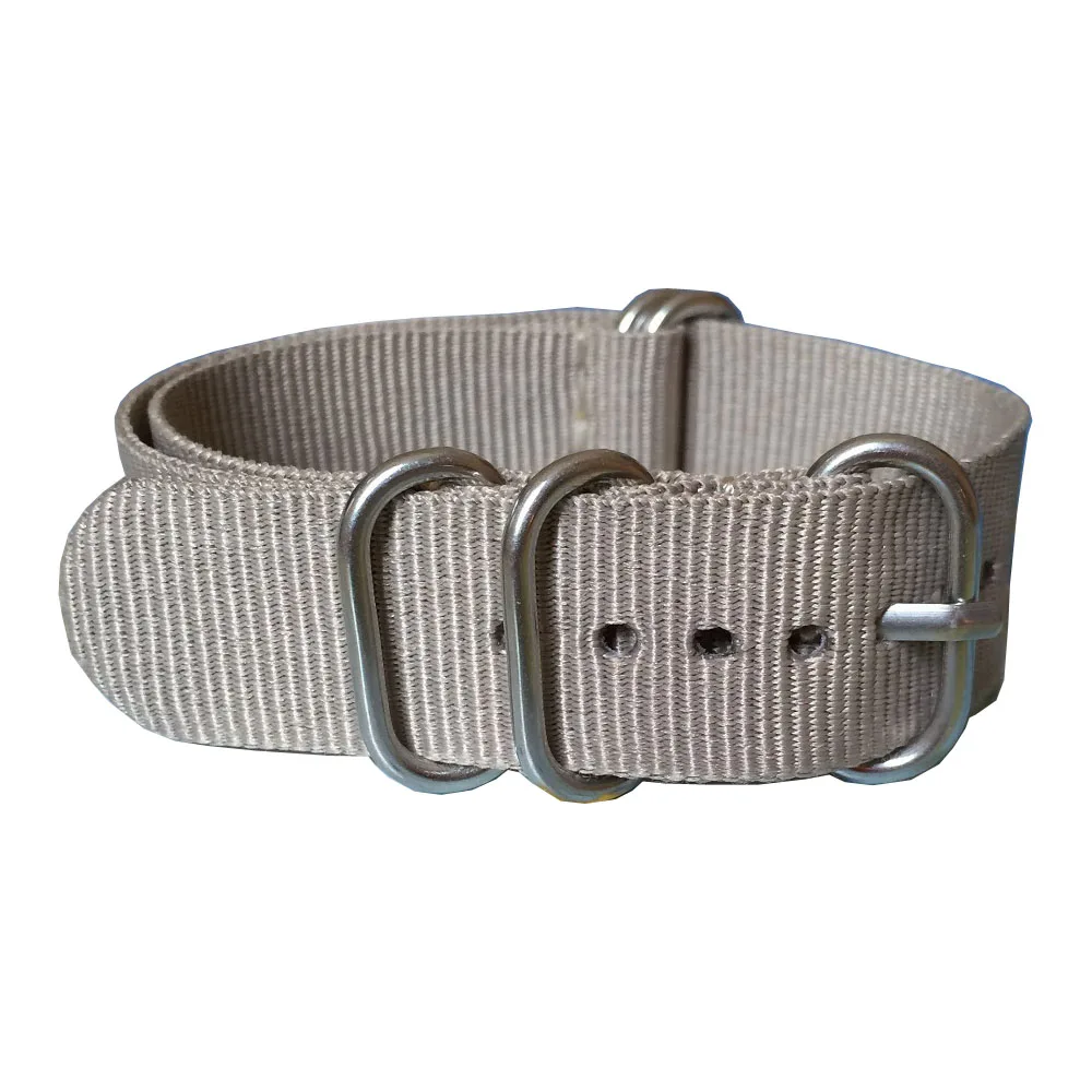 Buy 2 get 10% off) 18mm 20 mm 22mm 24mm Solid Beige Army Sport Zulu fabric Nylon watchband Watch Strap 5 Rings Bands Buckle belt | Наручные