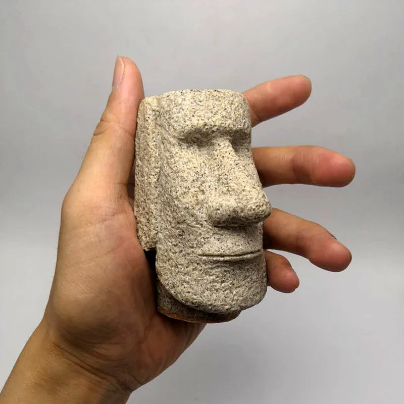 Силиконовая форма, каменная статуя с пасхальным островом, используемая для изготовления бетона, модель свечи, мыльный пластырь, форма для украшения интерьера, инструмент