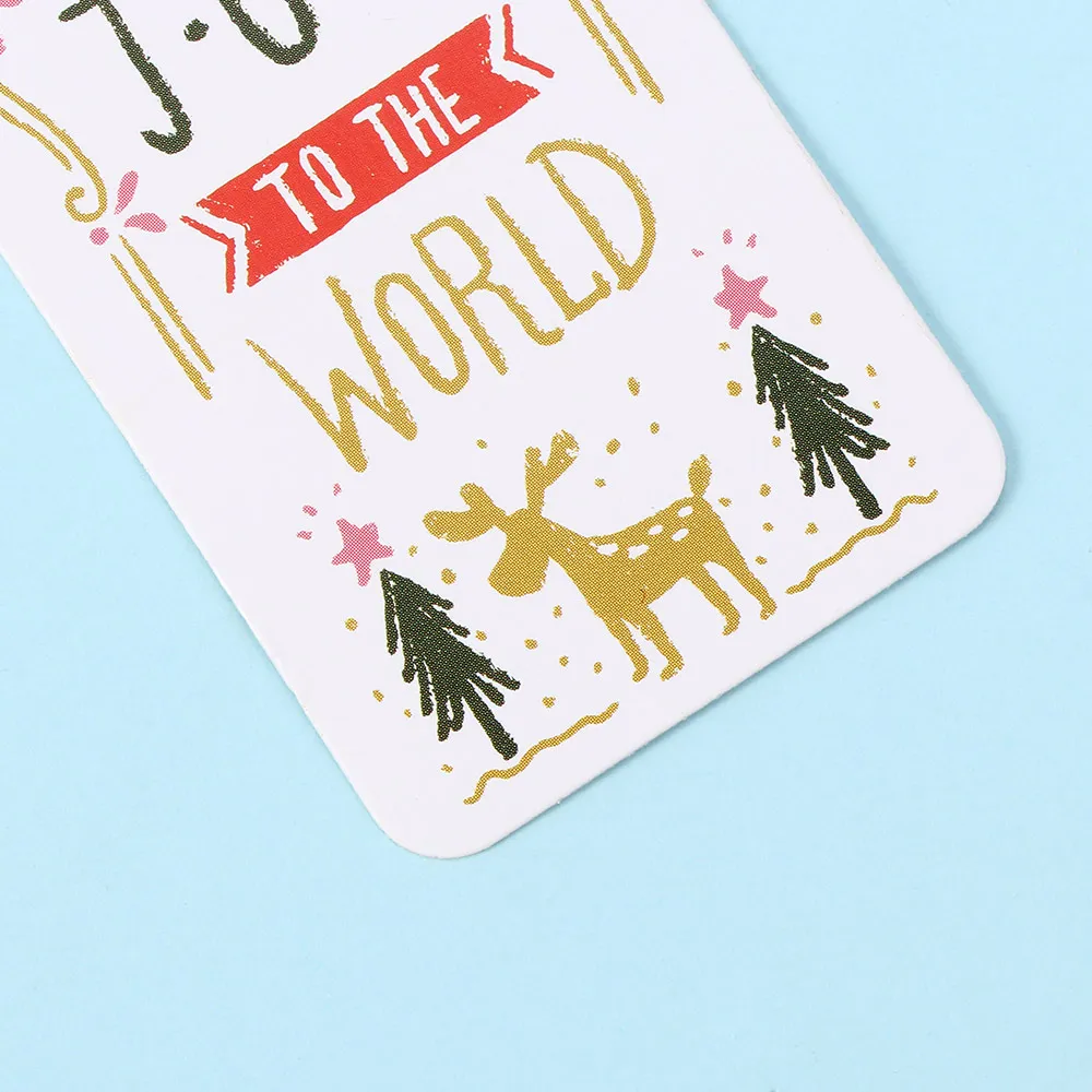 50 шт./компл. бумажные ярлычки на завязке рождественские украшения Висячие DIY