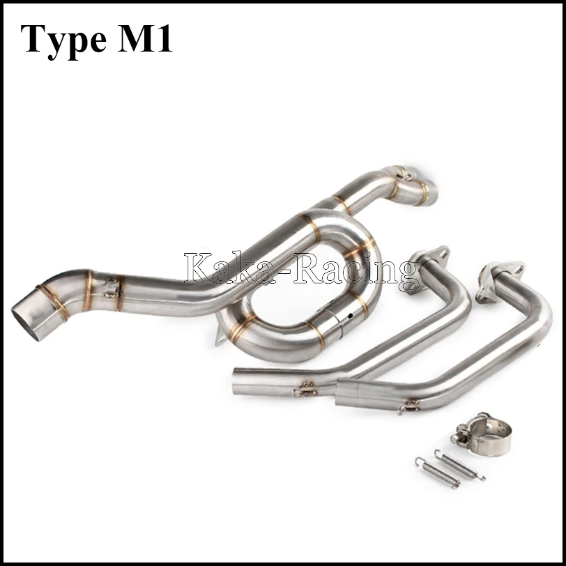 Type M MT03 Akrapovic глушитель выхлопной трубы мотоцикла полная система скольжения на переднюю ссылку трубы для Yamaha YZF R3 R25 - Цвет: Type M