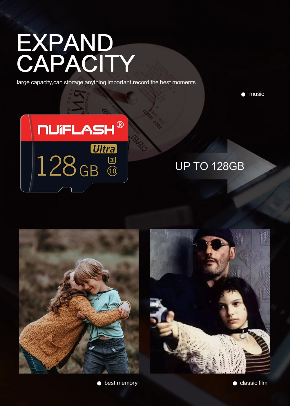 Nuiflash карта памяти 32 64 128 Гб Micro SD 128 ГБ 32 ГБ 64 Гб 256 ГБ 512 Гб Micro SD карта SD/TF флэш-карта microSD карт для телефона