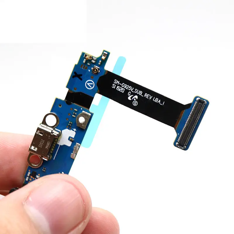 USB зарядное устройство зарядный порт разъем гибкий кабель для samsung Galaxy S6 Edge G925F G9250