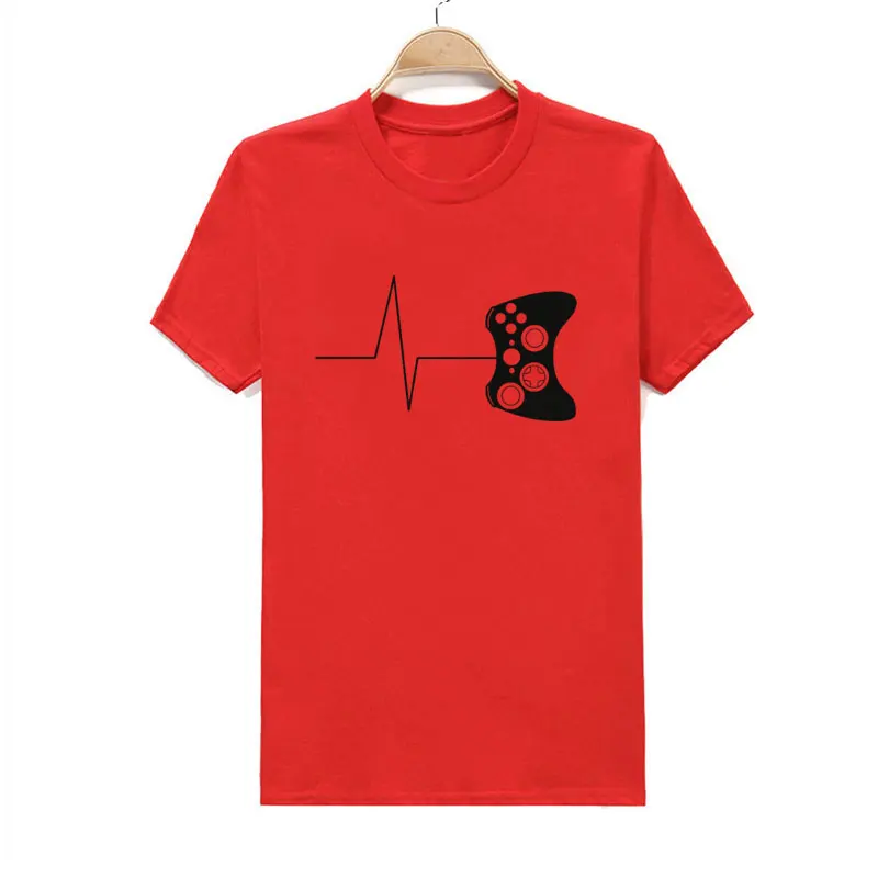 Мужская летняя новая футболка с коротким рукавом 100% хлопок футболки для геймеров