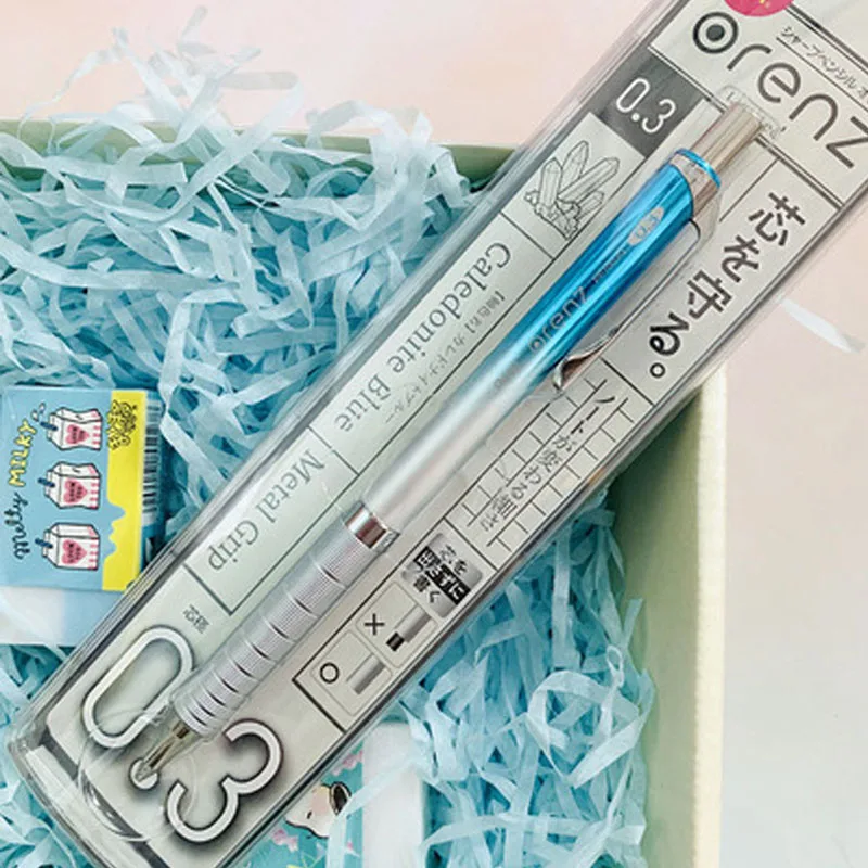 blue 0.3HB PENTEL автоматический карандаш градиентного цвета 0,5 металлический нескользящий низкий центр тяжести XPP1005G анти-пробойник выдвижной Ниб - Цвет: blue 0.3HB