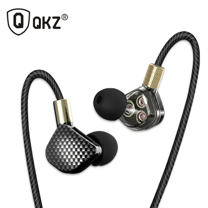 Оригинальные наушники QKZ KD6 6 штук сбалансированные арматуры 3 BA драйвер вкладыши