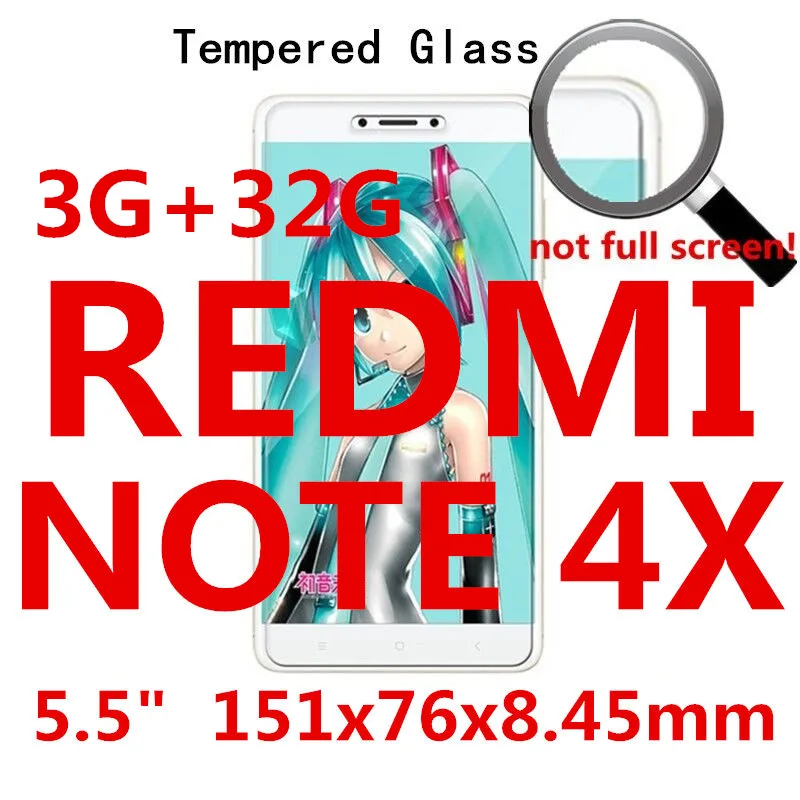 10 шт. закаленное Стекло для Xiaomi Redmi Note 2 3 4 Pro 5A 5 5 plus 4A 4x Global version Prime крышки экран защитный 9 H на - Цвет: REDMi note 4X
