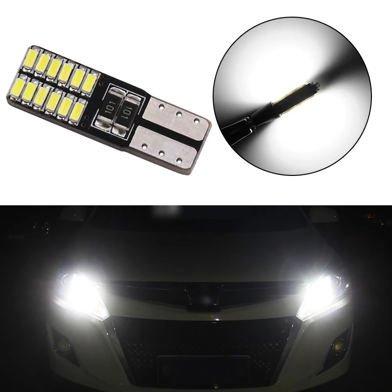 1 шт. Авто W5W светодиодный T10 194 168 саn шина 24 smd светильник автомобиль Передняя