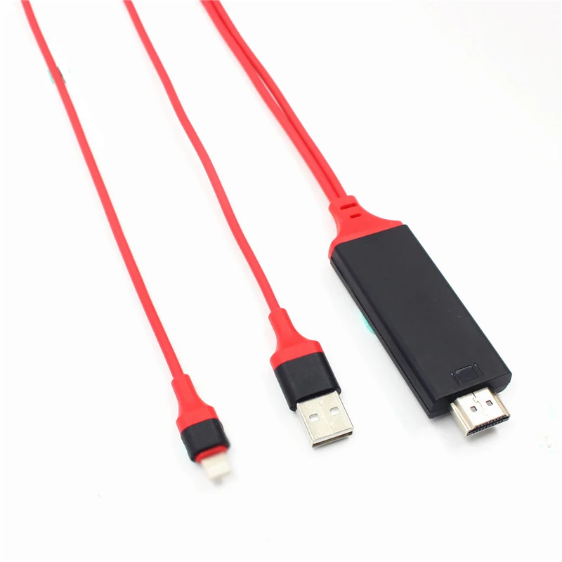DOITOP 8-контактный HDMI кабель HD 1080P HDMI конвертер Кабель-адаптер для iPhone X 8 7 6 6s Plus 5 5S SE для Apple tv Plug And Play