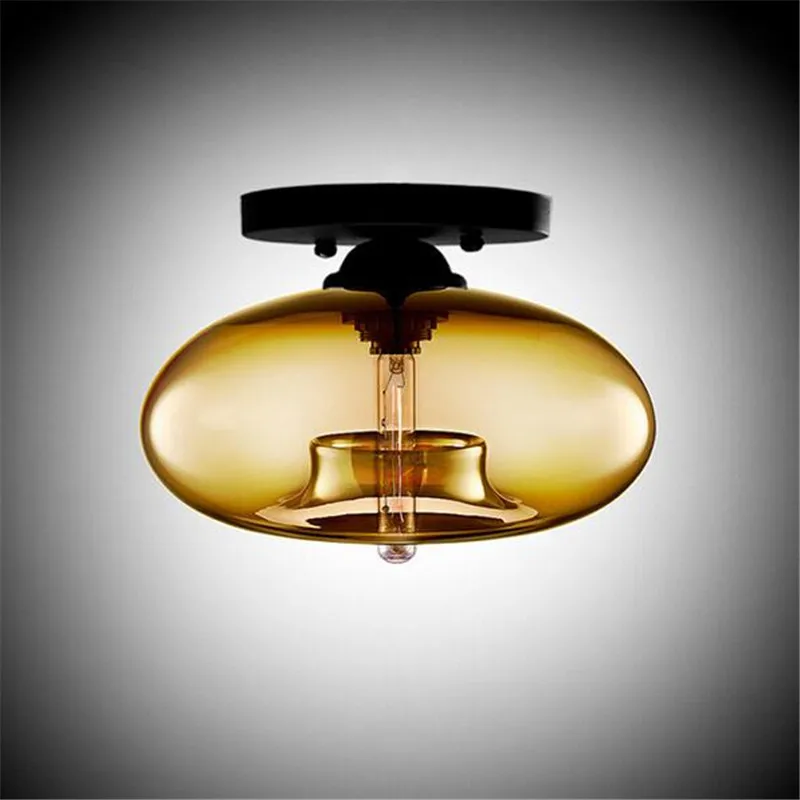 Винтажный креативный потолочный светильник из хрустального стекла ручной