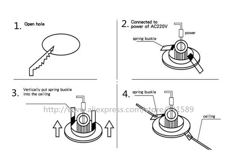 10 шт./лот с регулируемой яркостью/без затемнения мини светодиодный светильник 1