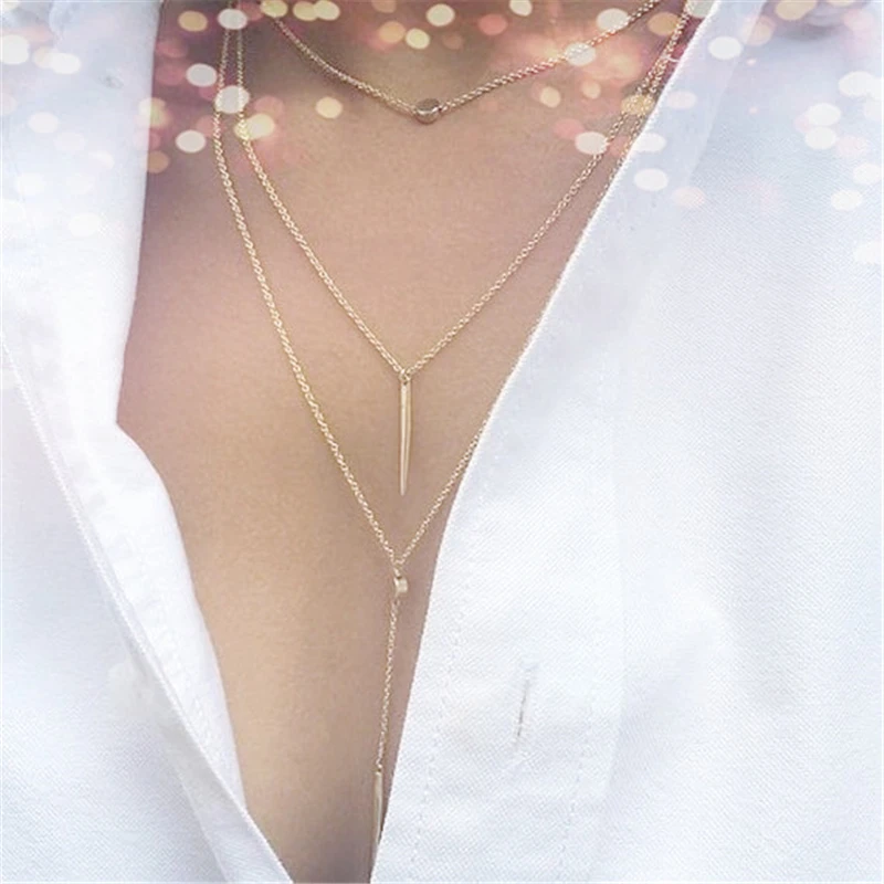 Новые модные аксессуары: sexydelicate small pendantmulti ожерелье с цепочкой на шее|Цепочки| |