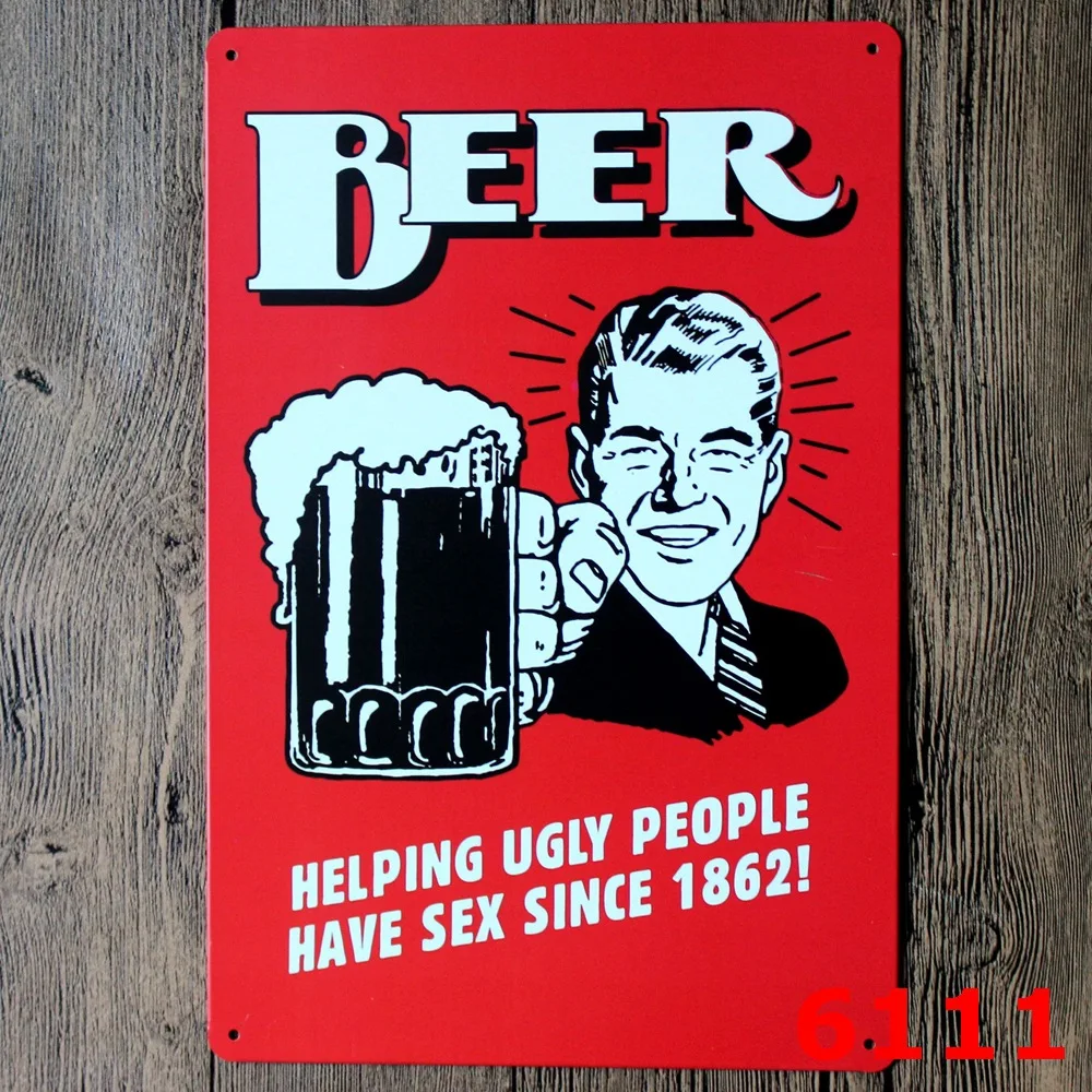 Винтажный пивной бар Cerveja кафе винтажный домашний декор металлическая картина