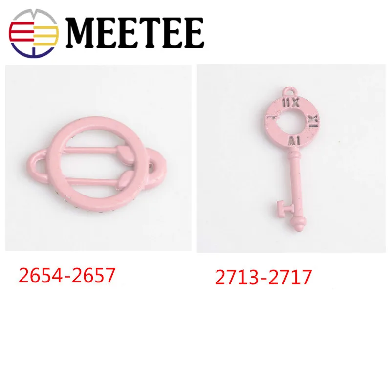 10 шт./лот MEETEE Многоцветный Сплав Pin подвеска в форме ключа DIY аксессуары для