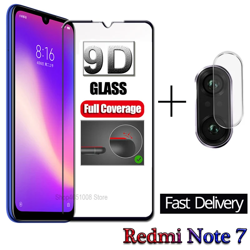Пленка 2 в 1 для камеры Redmi Note 7 защитное стекло 9H Защита экрана Xiaomi note закаленное |
