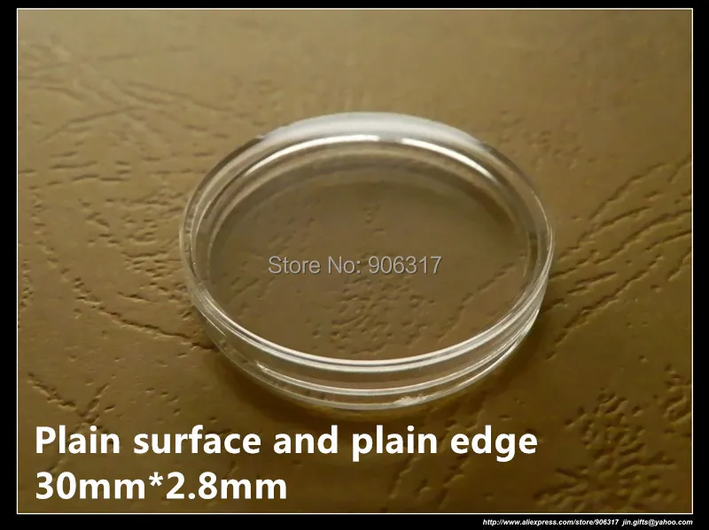 

Acrylic High Definition Plastic box 30mm Direct Fit Holders 100 pcs/lot