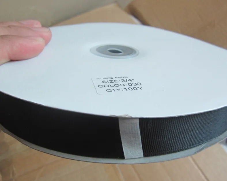 Лента Черная для галстука-бабочки ширина 15 мм 19 100 ярдов в рулоне