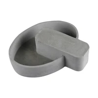 silicone concrete mold irregular round flowerpot cement mould handmade craft planter decorative tool
