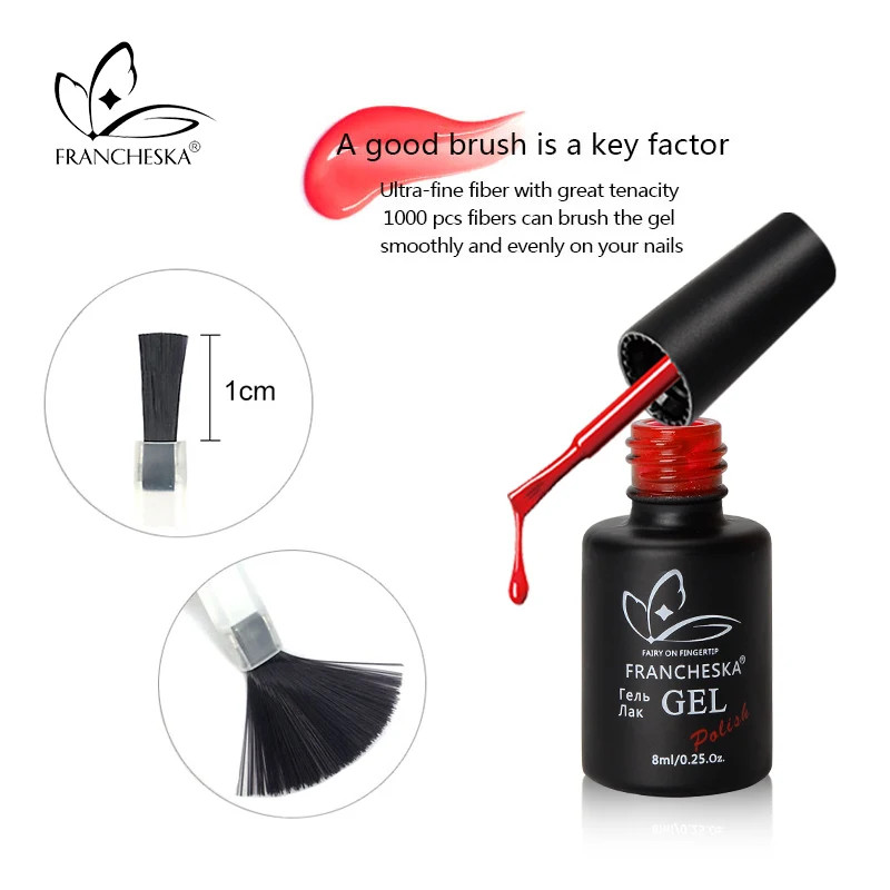 Гель лак для ногтей цветной VernisManicure Полупостоянный гель uv Vernis светодиодный