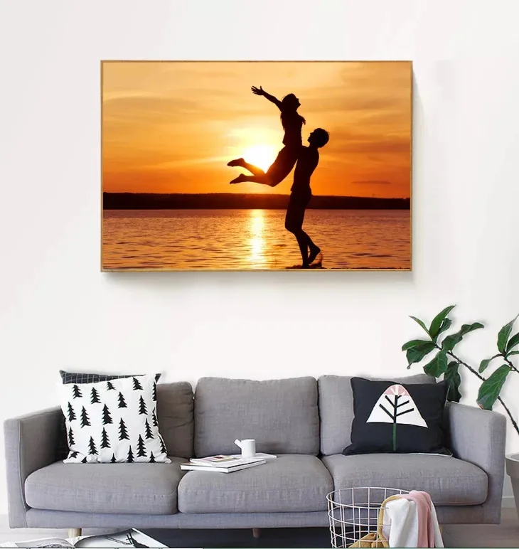 Декоративные картины с закатом под тенью Модульная картина настенная Картина на