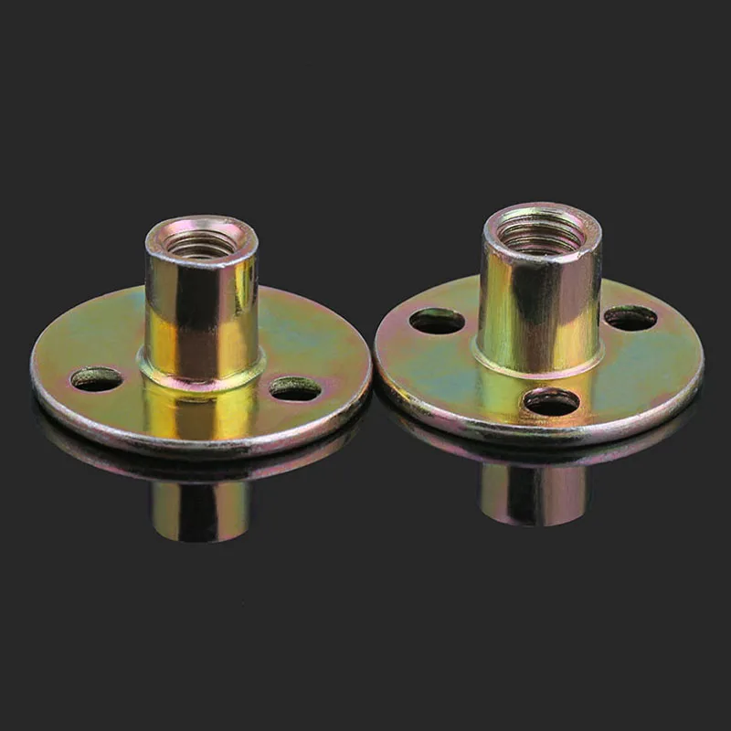 2PCS-M8 M10 железные гайки, мебель, блокировочные гайки, трехкольцевые гайки
