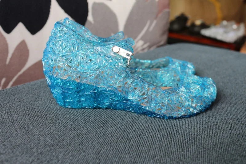 Melissa/сандалии принцессы Эльзы с кристаллами прозрачные сандалии Melissa дышащие