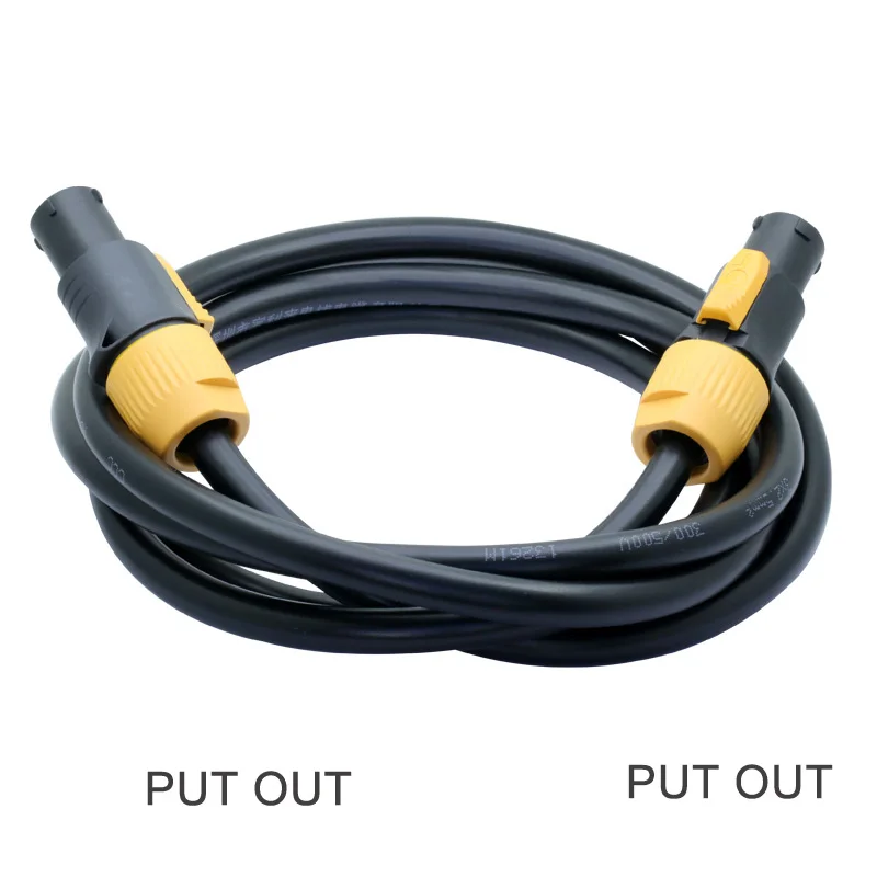 5 шт. выход/в авиационный штекер водонепроницаемый кабель Powercon светодиодный