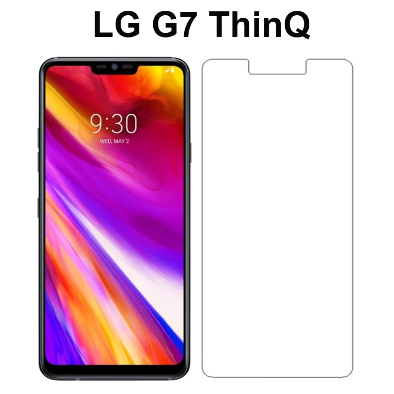 Закаленное стекло для LG G7 2 шт. Защитная пленка экрана ThinQ G 7 G710 G710EM LGG7 не полностью