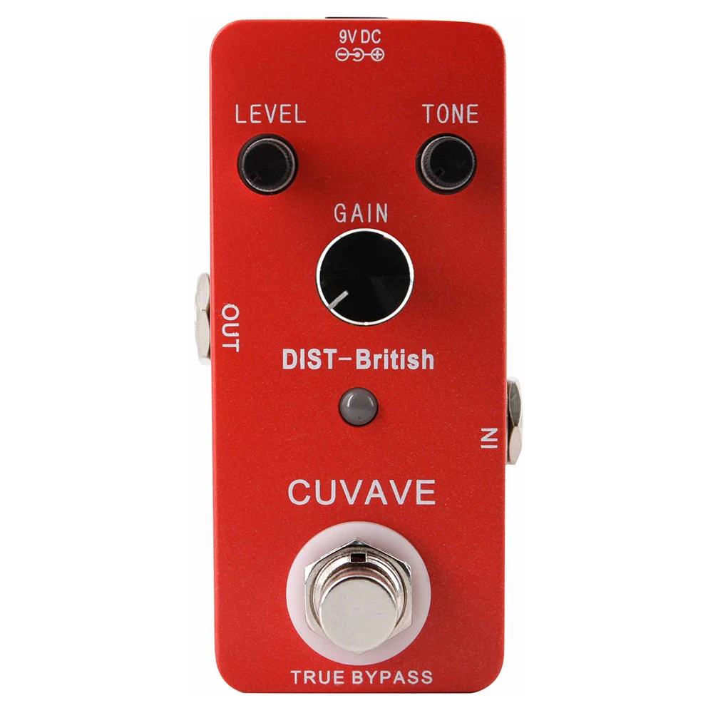 

CUVAVE DIST-British Distortion Guitar Effect Pedal Effects Stompbox True bypass Based on Classic JCM Amp Distortion