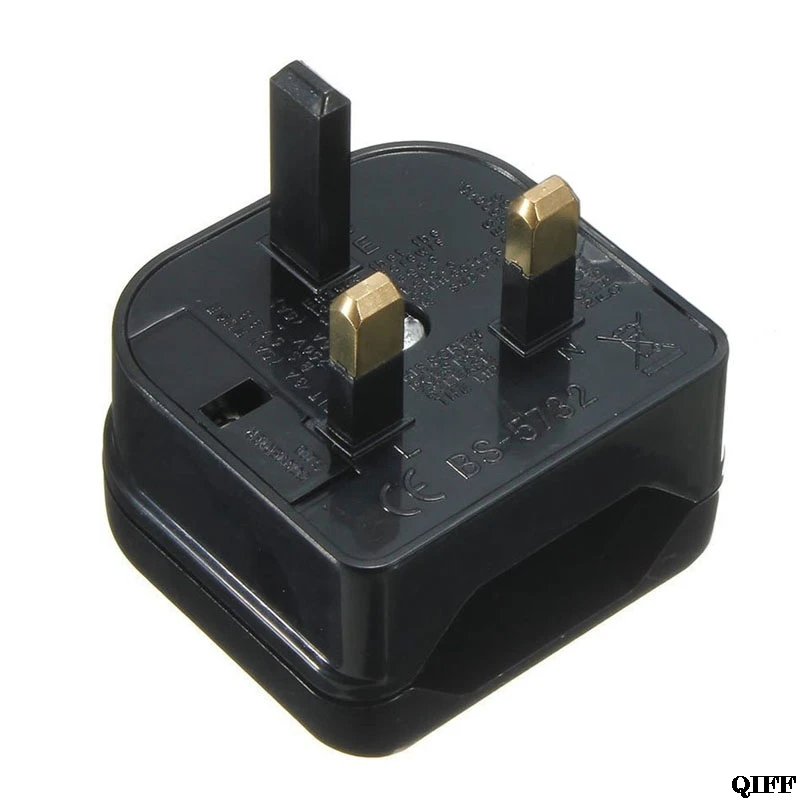Европейский евро ЕС 2 Pin в Великобританию 3Pin разъем питания дорожный переходник