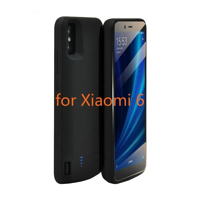 For Xiaomi 6 Ext power 6000 мАч чехол для аккумулятора, внешний умный чехол для батареи, внешний аккумулятор для Xiaomi 6 6X, чехол для быстрой зарядки - Цвет: For Xiaomi 6